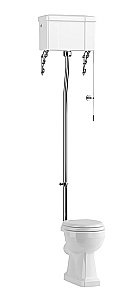 Унитаз Burlington P2-C5 с высоким бачком купить в интернет-магазине Sanbest