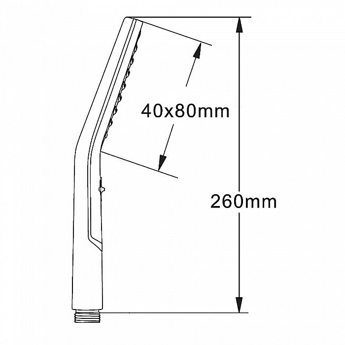 Душевая лейка Orange S10HS хром купить в интернет-магазине сантехники Sanbest