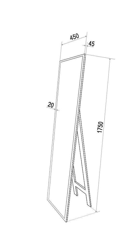 Зеркало гримерное Континент Tower ЗЛП960 45x175 в ванную от интернет-магазине сантехники Sanbest