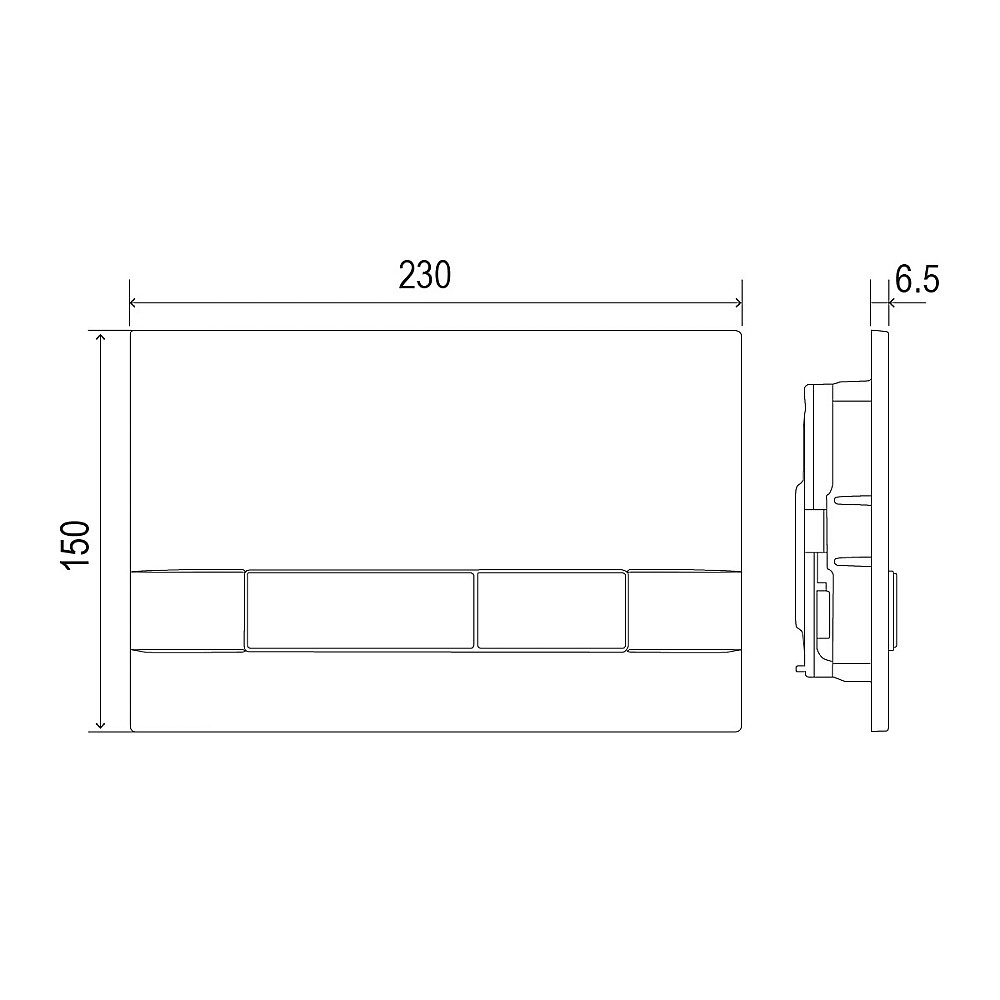 Кнопка для инсталляции Lemark Bit 9803007 хром матовый купить в интернет-магазине сантехники Sanbest
