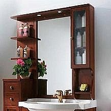 Тумба с раковиной Eban Eleonora 82 орех для ванной в интернет-магазине Sanbest