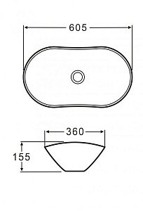 Раковина накладная BelBagno BB1404 60.5 бежевая матовая купить в интернет-магазине Sanbest