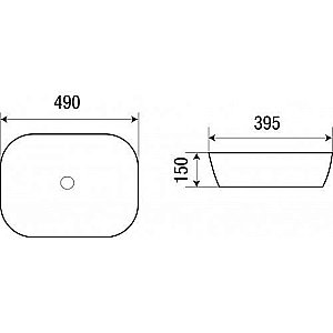 Накладная раковина WeltWasser WW ELBACH 2143 49 белая купить в интернет-магазине Sanbest