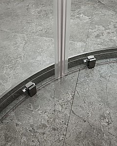 Душевой уголок Cezares Molveno 90x120 RH-2-120/90-C-GM-IV стекло прозрачное/профиль матовая оружейная сталь купить в интернет-магазине Sanbest