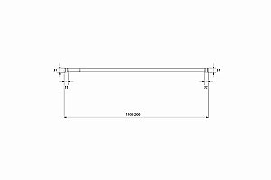 Карниз для ванны Milardo Easy 011A200M14 голубой купить в интернет-магазине сантехники Sanbest