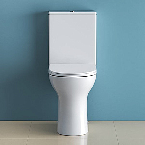 Унитаз-компакт напольный BelBagno Lounge BB045CPR/SC+BB045/051T белый, безободковый, с крышкой микролифт, с бачком купить в интернет-магазине Sanbest