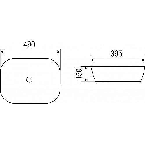 Накладная раковина WeltWasser WW ELBACH 2143 49 белая купить в интернет-магазине Sanbest