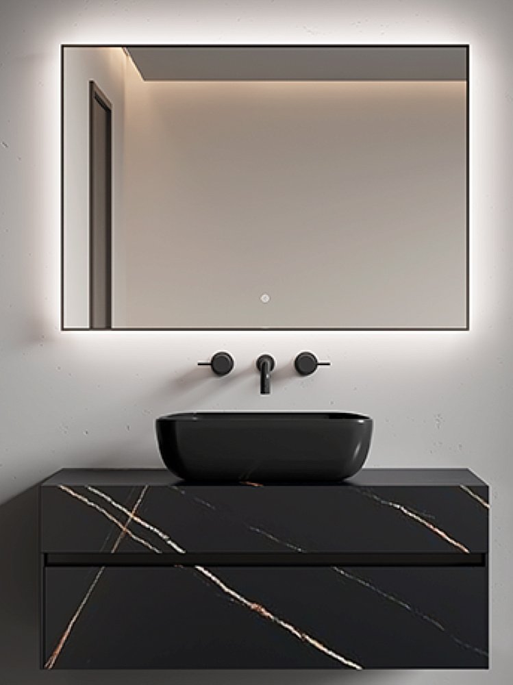 Зеркало Boheme 100 543-100-G золото в ванную от интернет-магазине сантехники Sanbest