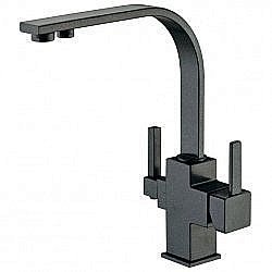 Смеситель для кухни Zorg Sanitary ZR 332 YF Черный Металлик купить в интернет-магазине сантехники Sanbest