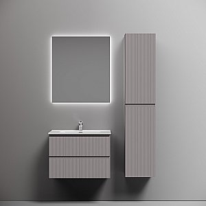 Тумба с раковиной Sancos Snob R 70 SNR70SMСМ серая матовая для ванной в интернет-магазине Sanbest