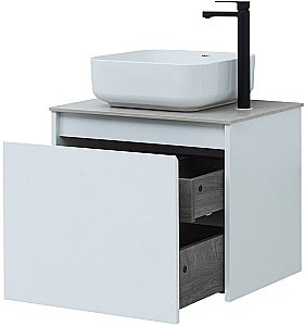 Тумба с раковиной Aquanet Nova Lite 242574 60 белый для ванной в интернет-магазине Sanbest