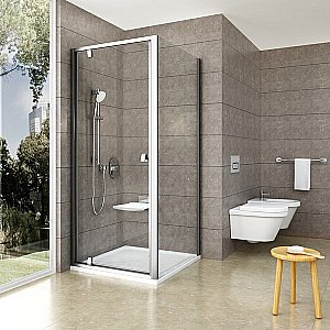 Душевой уголок Ravak Pivot PDOP1+PPS 80х100 профиль хром блестящий/стекло прозрачное купить в интернет-магазине Sanbest