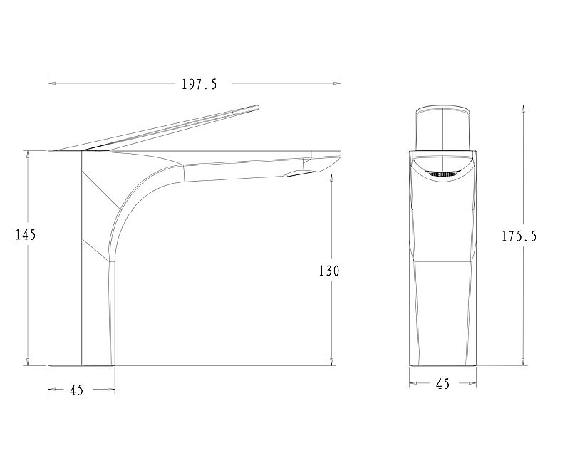 Смеситель для раковины Bronze de Luxe Icon 2040CG золото матовое купить в интернет-магазине сантехники Sanbest