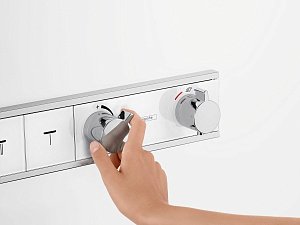 Термостат для душа Hansgrohe RainSelect 15357000 купить в интернет-магазине сантехники Sanbest