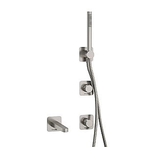 Смеситель для ванны WasserKRAFT Tauber SET2858 никель купить в интернет-магазине сантехники Sanbest