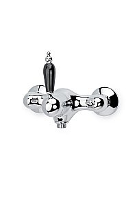 Смеситель для душа Boheme Tradizionale Chromo 264-BLC хром/ручка черная керамика купить в интернет-магазине сантехники Sanbest