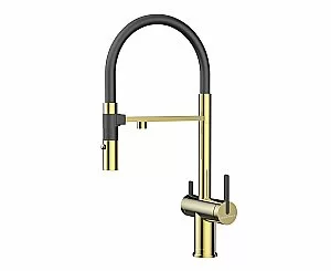 Смеситель для кухни Paulmark Gravity Gr213888-G золото купить в интернет-магазине сантехники Sanbest