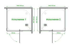 Душевой уголок Royal Bath RB 100х110 HPVD-C-CH стекло матовое/профиль хром купить в интернет-магазине Sanbest