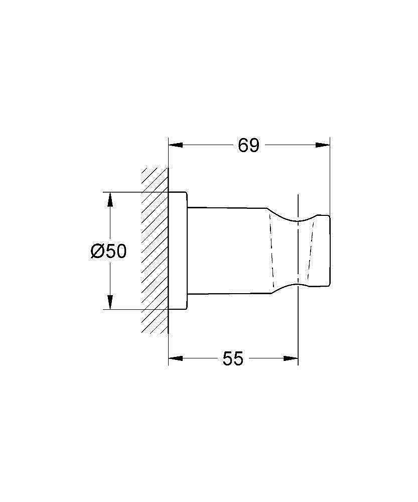 Держатель ручного душа Grohe Rainshower 27074000 купить в интернет-магазине сантехники Sanbest