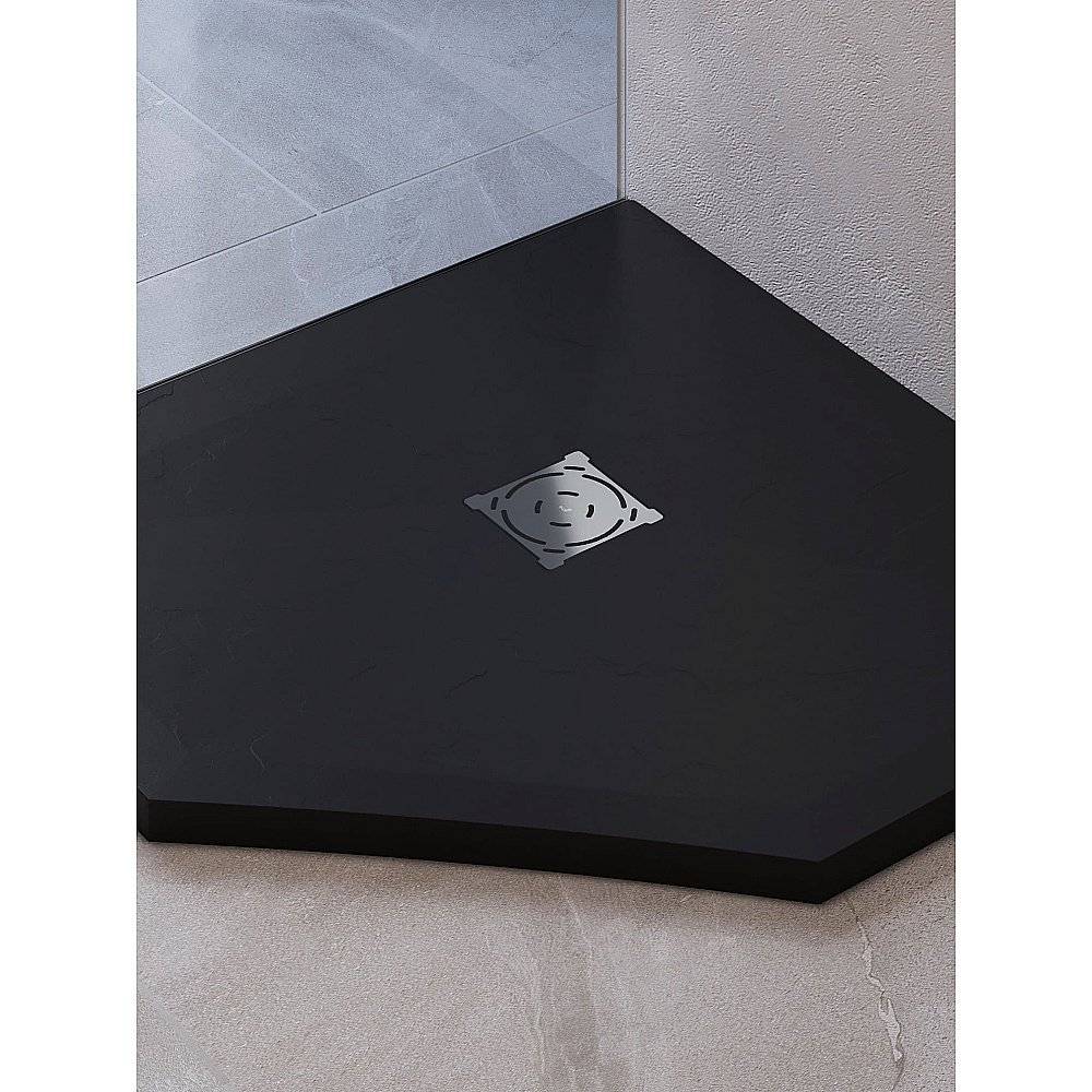 Душевой поддон RGW ST/T-G Stone Tray 16155100-02 100x100 графит купить в интернет-магазине Sanbest
