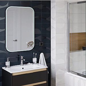 Зеркало Excellent Lumiro 60х80 DOEX.LU080.060.AC белое матовое в ванную от интернет-магазине сантехники Sanbest