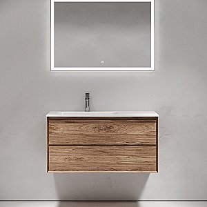 Тумба с раковиной Sancos Marmi 2.0 MR2.0100LECH дуб чарльстон для ванной в интернет-магазине Sanbest