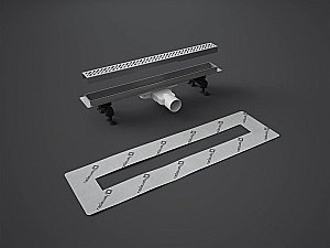 Душевой трап Radaway SLIM 750 черное стекло купить в интернет-магазине Sanbest