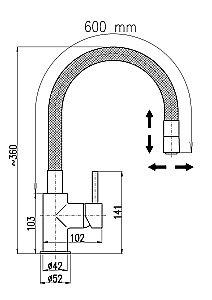 Смеситель для кухни Rav-Slezak SENA SE919.5/10CMATC купить в интернет-магазине сантехники Sanbest
