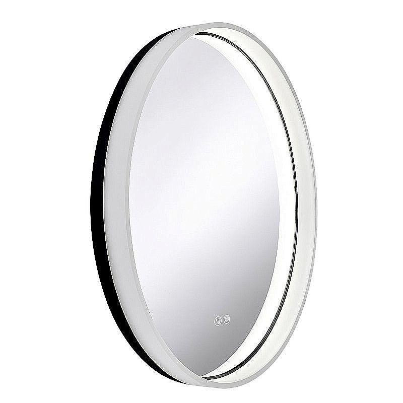 Зеркало Azario Ольга АZ-LED013425 черный матовый в ванную от интернет-магазине сантехники Sanbest