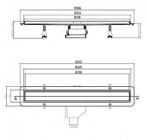 Душевой трап Pestan Betto Net Line 850 купить в интернет-магазине Sanbest