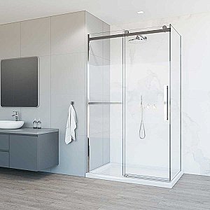 Душевой уголок Vincea Como Soft VSR-1CS9013CL 130x90 стекло прозрачное/профиль хром купить в интернет-магазине Sanbest