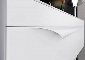 Тумба с раковиной Aqwella Papyrus-wood 100 PAP0110 белая для ванной в интернет-магазине Sanbest