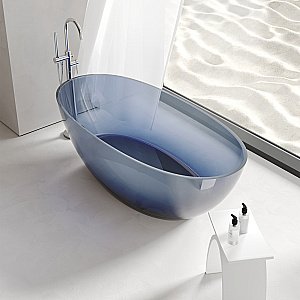 Ванна прозрачная ABBER Kristall AT9701Saphir синяя купить в интернет-магазине Sanbest