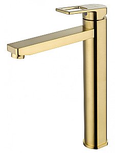 Смеситель для раковины высокий WONZON & WOGHAND FRAME, Брашированное золото (WW-88239010- BG) купить в интернет-магазине сантехники Sanbest