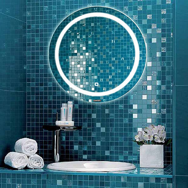Зеркало LED Comforty Круг-60 00-00005261 в ванную от интернет-магазине сантехники Sanbest