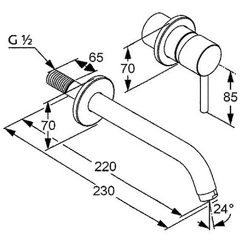 Смеситель для раковины Kludi Bozz 38245N076 золото брашированное купить в интернет-магазине сантехники Sanbest