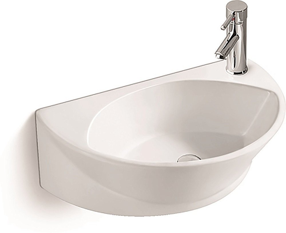 Раковина накладная SantiLine 40,5 SL-2016 белая купить в интернет-магазине Sanbest