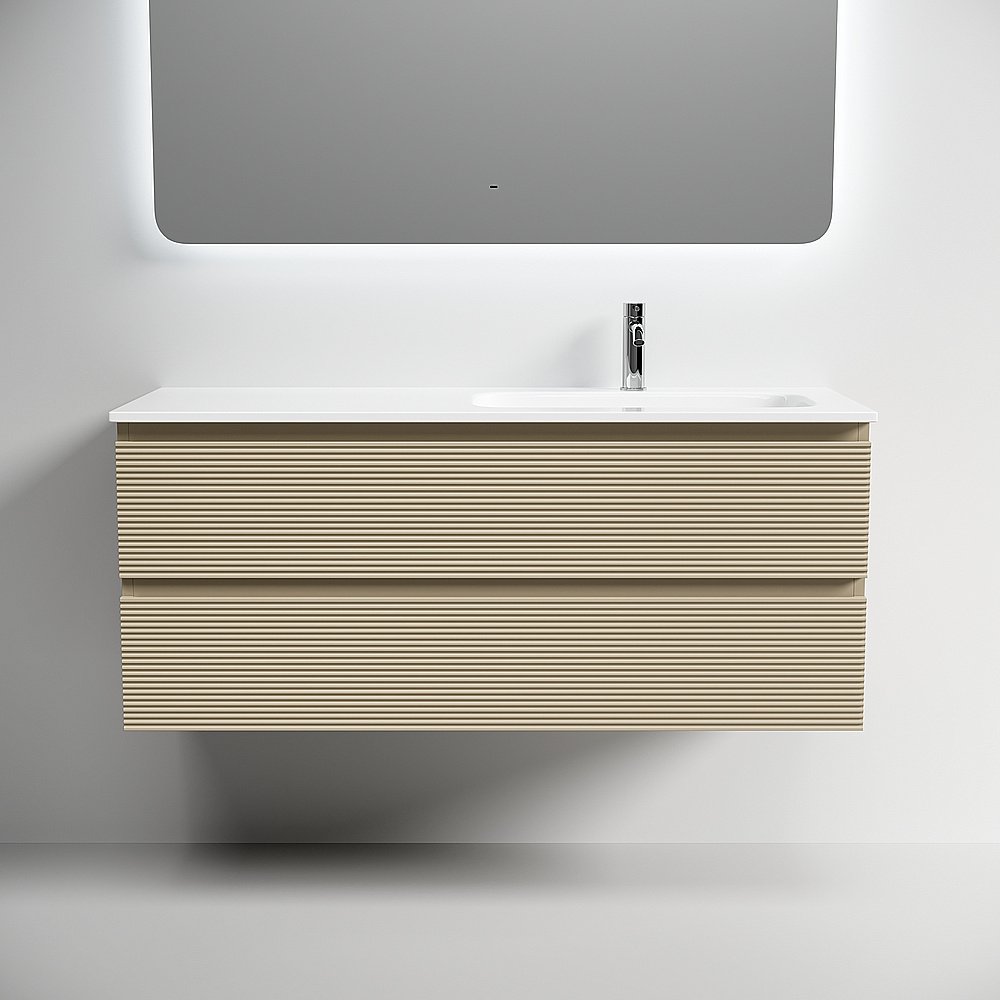 Тумба с раковиной Sancos Folk FL120LCP/FL120RCP Капучино для ванной в интернет-магазине Sanbest