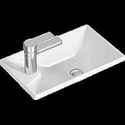 Раковина Aqwella Malaga 420 Mal.04.04.D белая купить в интернет-магазине сантехники Sanbest
