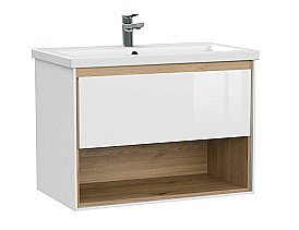 Мебель для ванной подвесная Cersanit LOUNA 80 белая для ванной в интернет-магазине Sanbest