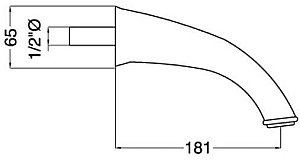 Излив Migliore Ricambi ML.RIC-19313 золото купить в интернет-магазине сантехники Sanbest
