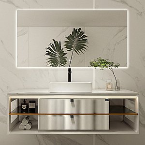 Зеркало LED Black & White Gravity AV707.MR 145 в ванную от интернет-магазине сантехники Sanbest