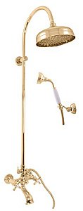 Душевая система Rav-Slezak MORAVA RETRO MK159.5/3Z золото купить в интернет-магазине сантехники Sanbest