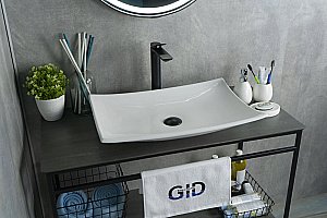 Раковина накладная Gid Creativo 60 N9177 51170 белая купить в интернет-магазине Sanbest