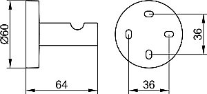 Крючок KEUCO EDITION 90 19014010000 хром купить в интернет-магазине сантехники Sanbest