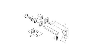 Смеситель для раковины Grohe Eurocube 23447000 купить в интернет-магазине сантехники Sanbest