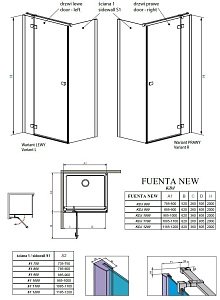 Душевой уголок Radaway Fuenta New KDJ 100х100 купить в интернет-магазине Sanbest