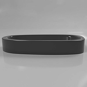 Раковина накладная WhiteCross Moonstone E 70 0731.070035.101 черная купить в интернет-магазине Sanbest