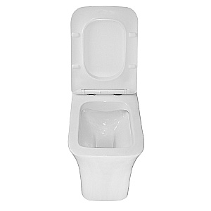 Унитаз моноблок Azario Gressa AZ-1111 белый, безободковый, с крышкой микролифт купить в интернет-магазине Sanbest