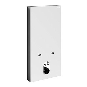 Инсталляция для биде со смесителем WasserKraft Naab 86BDT.050.WH.SQ8506 белая панель/смеситель белый Soft-touch купить в интернет-магазине сантехники Sanbest